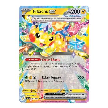 Pikachu-ex – Doppelt selten 57/191 – Scharlachroter und violetter Explosionsfunke