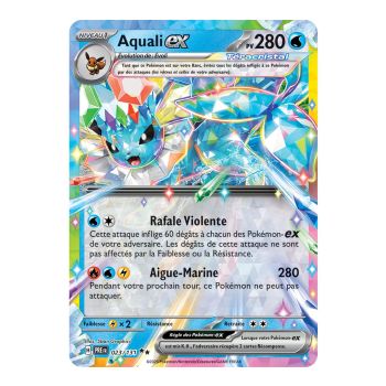 Vaporeon-ex - Doppelt selten 23/131 - Scharlachrot und Lila 8.5 Prism Evolutions