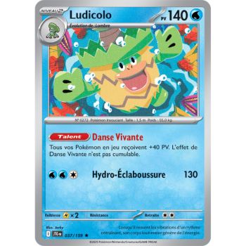 Item Ludicolo – Rückseite 37/159 – Scharlachrot und Lila 9 gemeinsame Abenteuer