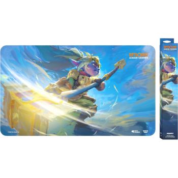 Spielmatte – Poppy, Hüterin des Hammers – Riftbound League of Legends TCG – Set 2 Spiritforged – Versiegelt
