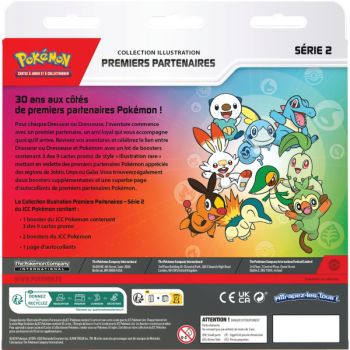 Dreierpack – 3 Booster – Illustrationskollektion „Erste Partner“ – Serie 2 – Pokémon – FR