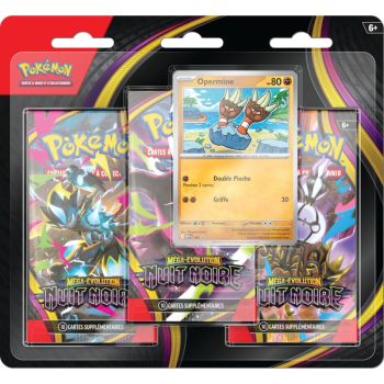 Tri-Pack – 3 Booster – Opermine – Mega-Entwicklung: Dunkelste Stunde [ME05][PBL] – Pokémon – FR