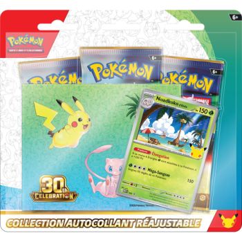 Dreierpack-Sticker-Nachfüllpackung – 3 Booster – Alola-Kokowei/Lucario – 30. Jubiläum [ME05.5][30C] – Pokémon – FR