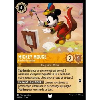 Item Mickey Mouse, Marching Band Leader – 15/204 – URR – Ursula Returns – Brillant – Premium – Französisch