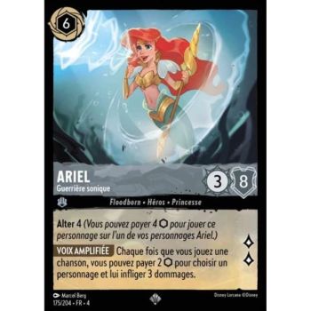 Item Ariel, Sonic Warrior – 175/204 – URR – Die Rückkehr von Ursula – Brillant – Premium – Französisch