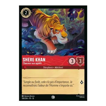 Item Shere Khan, der wachsame Jäger – 108/204 – WHW – Schimmer in der Tiefe – Glänzend – Premium – Französisch