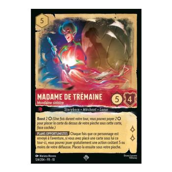 Item Madame de Trémaine, Sinister Societyite - 124/204 - WHW - Glimmers in the Depths - Brilliant - Premium - French