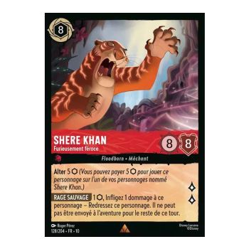 Item Shere Khan, Furiously Ferocious – 128/204 – WHW – Schimmer in der Tiefe – Glänzend – Premium – Französisch