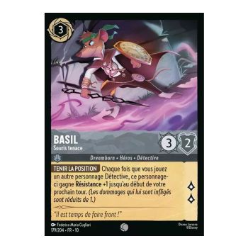 Item Basil, die hartnäckige Maus – 179/204 – WHW – Schimmer in der Tiefe – Glänzend – Premium – Französisch