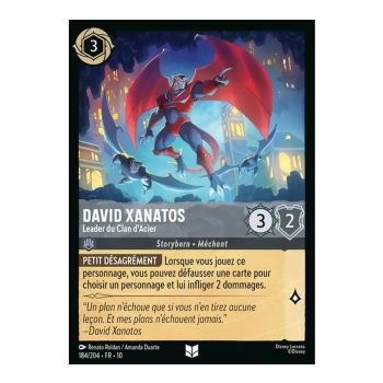 Item David Xanatos, Anführer des Stahlclans – 184/204 – WHW – Schimmer in der Tiefe – Ungewöhnlich – Französisch