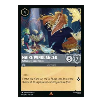 Item Bürgermeister Winddancer, Schauspieler und Politiker – 188/204 – WHW – Schimmer in der Tiefe – Selten – Französisch