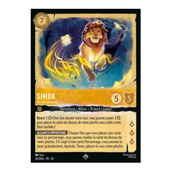 Item Simba, der zukünftige König – 20/204 – WHW – Lights in the Deep – Glänzend – Premium – Französisch