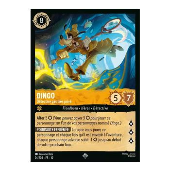 Item Dingo, der nicht ganz so private Detektiv – 24/204 – WHW – Schimmer in der Tiefe – Extrem selten – Französisch