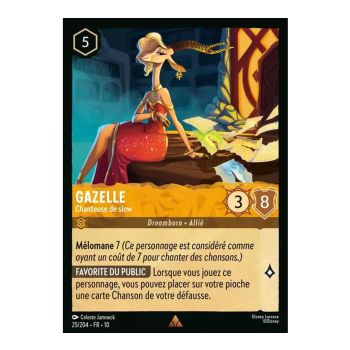 Item Gazelle, Slow Singer – 25/204 – WHW – Glimmers in the Depths – Selten – Französisch