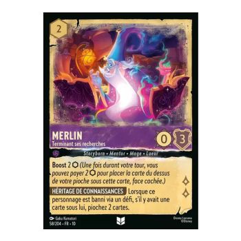 Merlin, der seine Forschung abschließt – 58/204 – WHW – Schimmer in der Tiefe – Brillant – Premium – Französisch