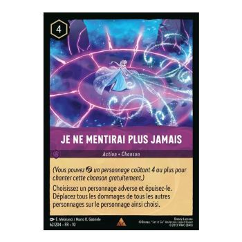 Item Ich werde nie wieder lügen – 62/204 – WHW – Schimmer in der Tiefe – Selten – Französisch