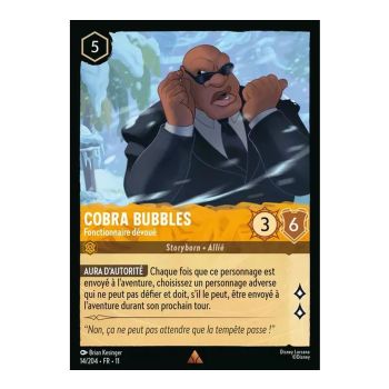 Item Cobra Bubbles, engagierter Beamter – 14/204 – GEWINNEN – Frostzauber – Selten – Französisch