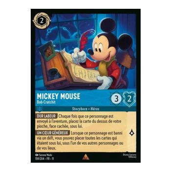 Item Mickey Mouse, Bob Cratchit – 159/204 – GEWINN – Frostbite – Selten – Französisch