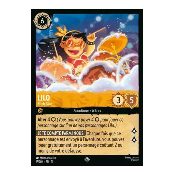 Item Lilo, Rock Star – 17/204 – GEWINN – Frostbite – Brillant – Premium – Französisch