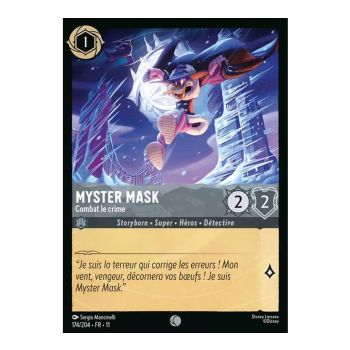 Item Myster Mask, bekämpft das Verbrechen – 174/204 – GEWONNEN – Frostbeule – Gewöhnlich – Französisch