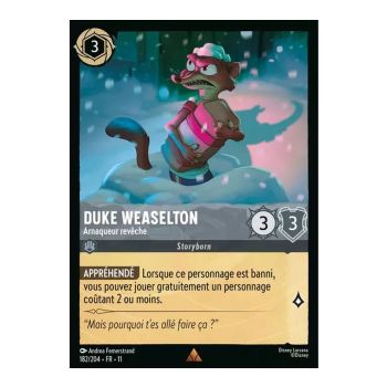 Duke Weaselton, der mürrische Trickser – 182/204 – GEWINN – Frostbeule – Brillant – Premium – Französisch