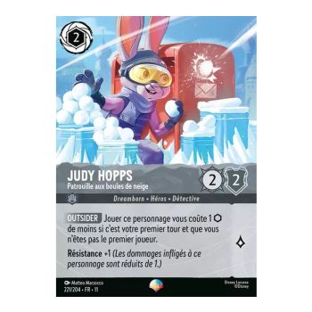 Item Judy Hopps, Schneeballpatrouille – 221/204 – GEWINN – Frostbeule – Episch – Französisch