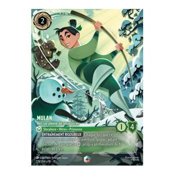 Item Mulan, die findige Rekrutin – 229/204 – GEWONNEN – Frostbeule – Verzaubert – Französisch