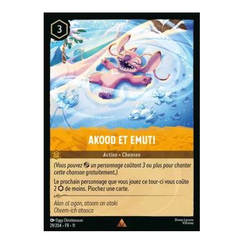 Item Akood und Emuti – 29/204 – GEWINN – Frostbeule – Selten – Französisch