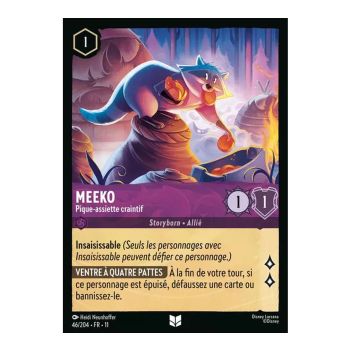 Meeko, der schüchterne Schmarotzer – 46/204 – GEWINN – Frostbeule – Ungewöhnlich – Französisch