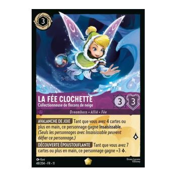 Item Tinker Bell, Schneeflockensammlerin – 48/204 – GEWONNEN – Frostzauber – Legendär – Französisch