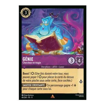 Item Dschinn, Magieforscher – 49/204 – GEWONNEN – Frostzauber – Selten – Französisch