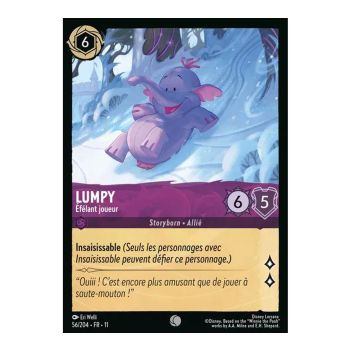 Item Lumpy, Heffalump Spieler - 56/204 - GEWINN - Frostbeule - Brillant - Premium - Französisch