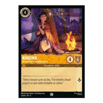 Item Nakoma, Warte, bis der Sturm vorübergezogen ist – 6/204 – GEWINN – Frostzauber – Brillant – Premium – Französisch