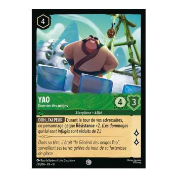 Item Yao, Schneekrieger – 73/204 – GEWONNEN – Frostzauber – Gewöhnlich – Französisch