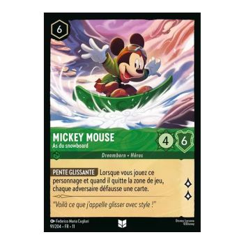 Item Mickey Mouse, Snowboard-Ass – 91/204 – GEWINN – Frostbeule – Ungewöhnlich – Französisch
