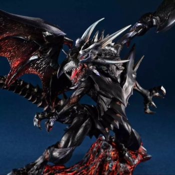 YGO – Figur – Art Works Monsters: Schwarzer Drache mit roten Augen – OCG – Japanisch (32,5 cm)