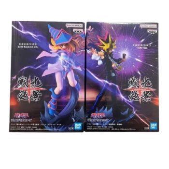 YGO - Figur - Senkou Zekkei Dark Magician Girl + Yami Yugi - OCG - Japanisch (12 cm)