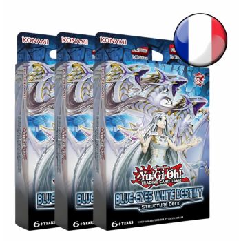 Yu-Gi-Oh – Set mit 3 Strukturdecks – Weißes Schicksal mit blauen Augen – FR