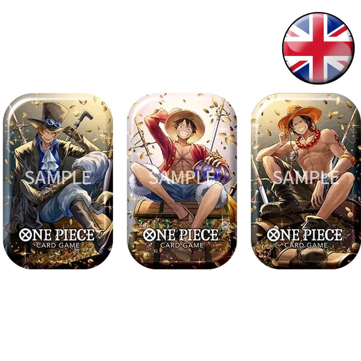 Tin Pack Set 02 - Luffy/Ace/Sabo - One Piece CG - EN *Zufälliges Modell*