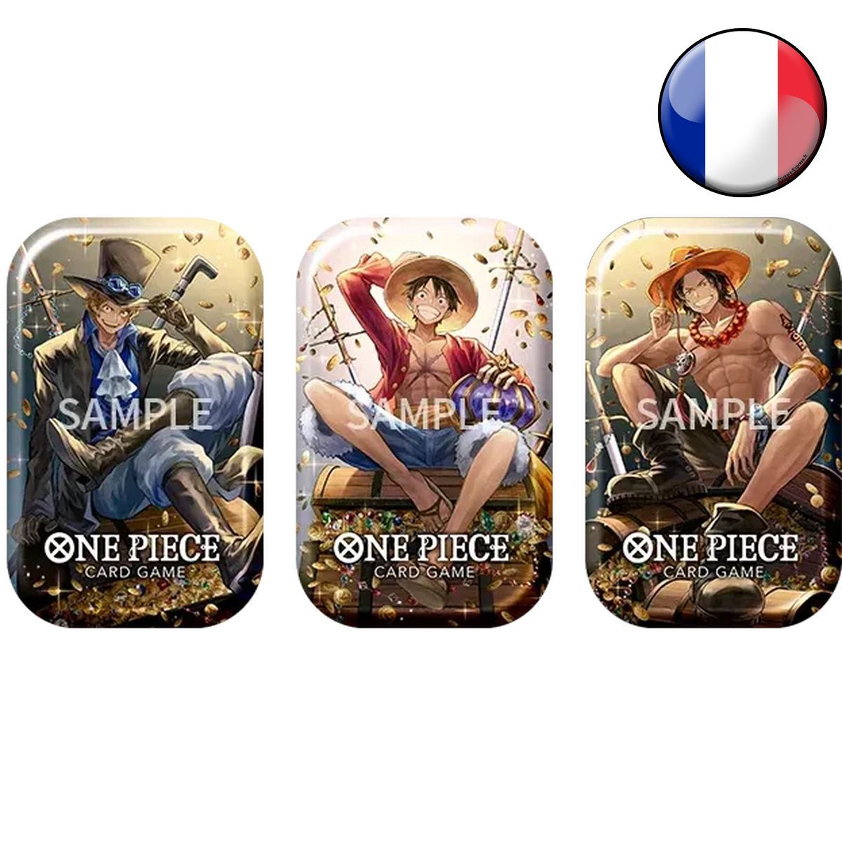 Tin Pack Set 02 - Luffy/Ace/Sabo - One Piece CG - FR *Zufälliges Modell*