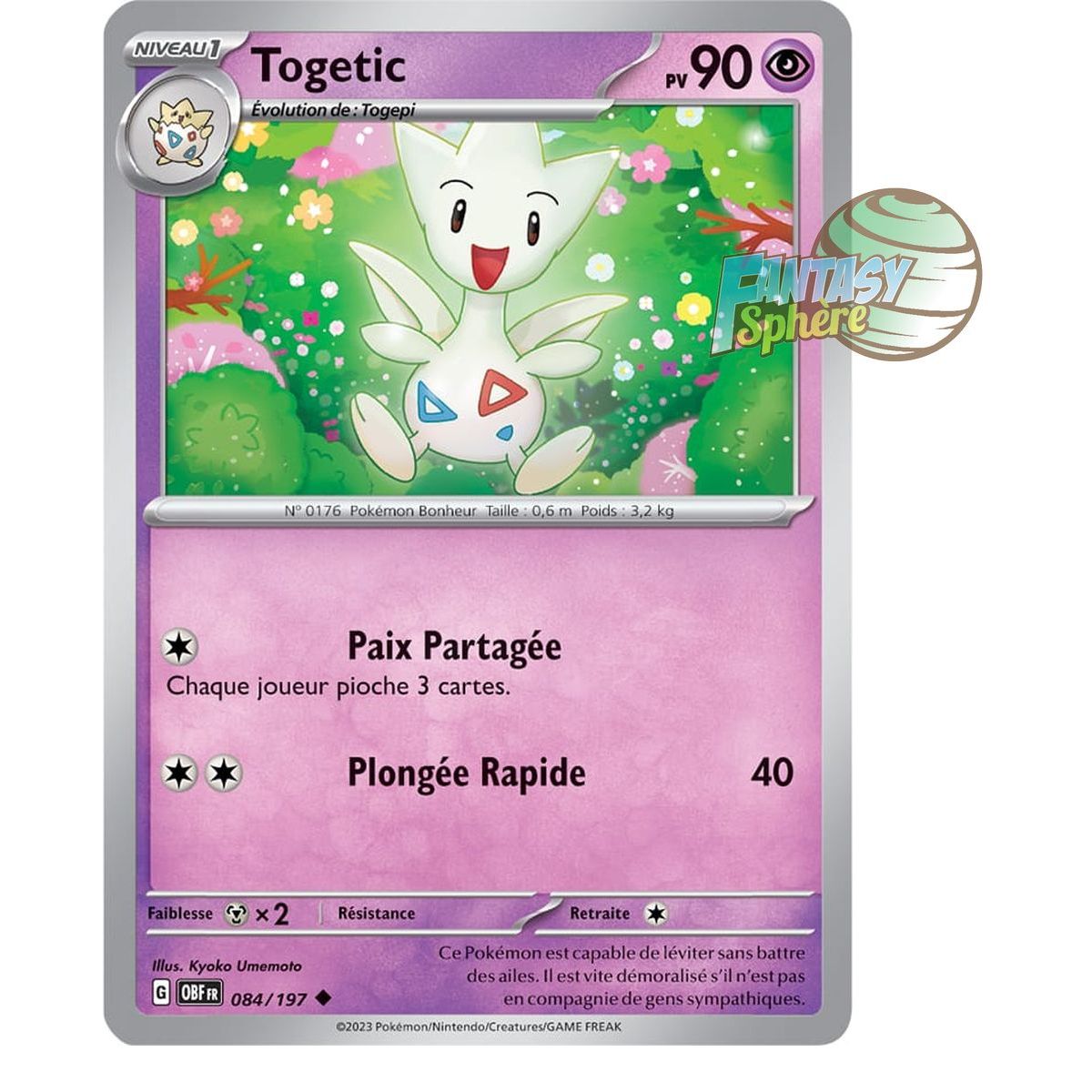 Togetic – Rückseite 84/197 – Scharlachrote und violette Obsidianflammen