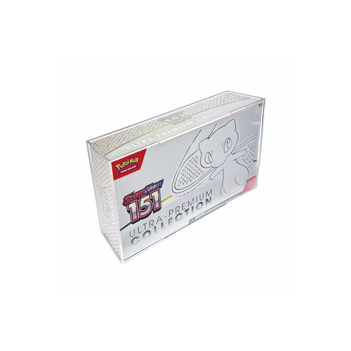 Treasurewise – Plexiglas-Schutzbox für UPC Ultra Premium Pokémon Box 151 Mew
