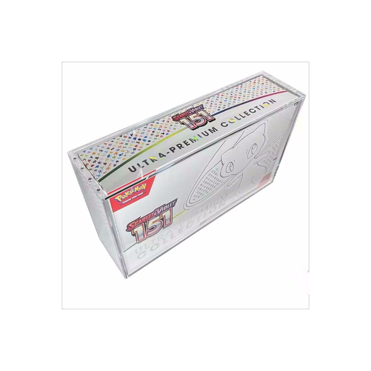Treasurewise – Plexiglas-Schutzbox für UPC Ultra Premium Pokémon Box 151 Mew