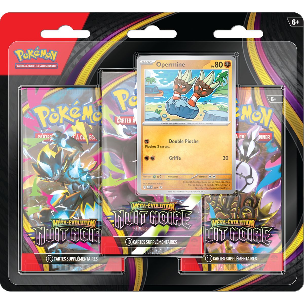 Tri-Pack – 3 Booster – Opermine – Mega-Entwicklung: Dunkelste Stunde [ME05][PBL] – Pokémon – FR