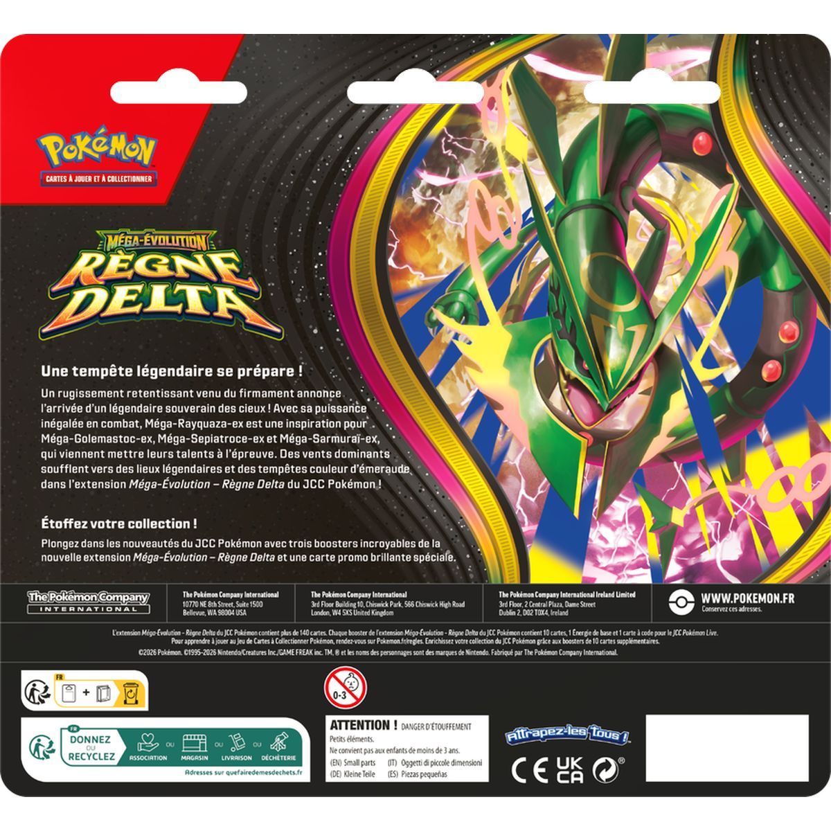 Tri-Pack – 3 Booster – Otaria – Mega-Entwicklung: Delta-Königreich [ME06][DLR] – Pokémon – FR