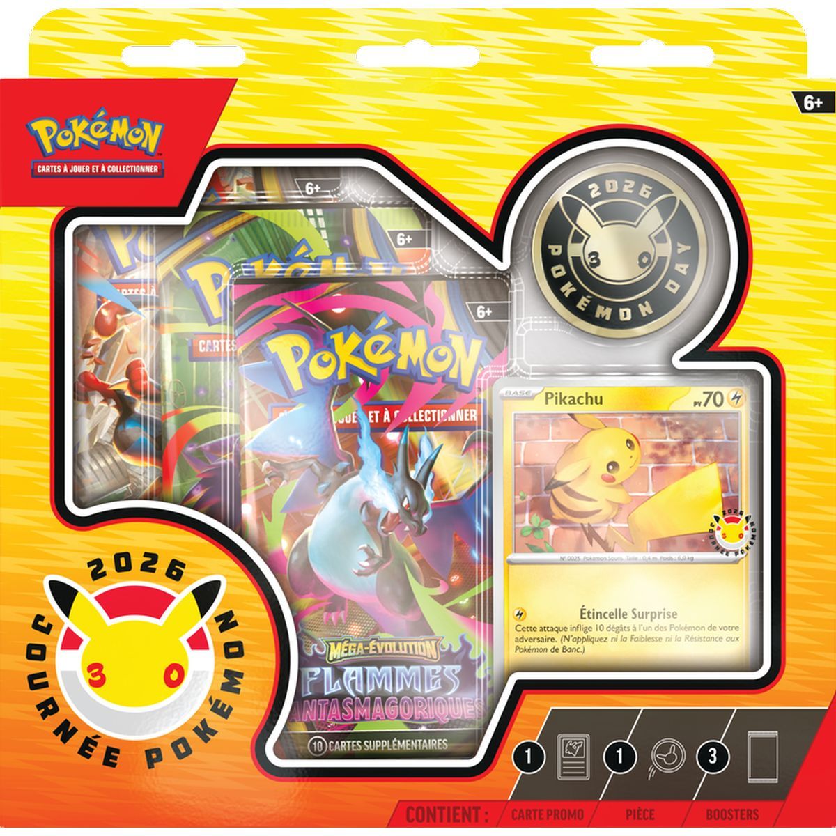 Item Dreierpack – 3 Booster – Pokémon-Tag 2026-Kollektion – Pokémon – FR