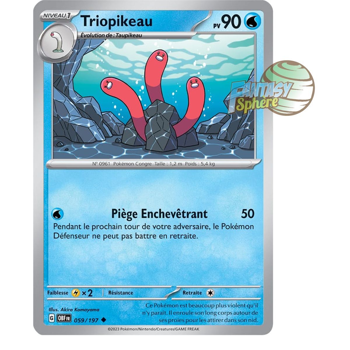 Triopikeau – Rückseite 59/197 – Scharlachrote und violette Obsidianflammen