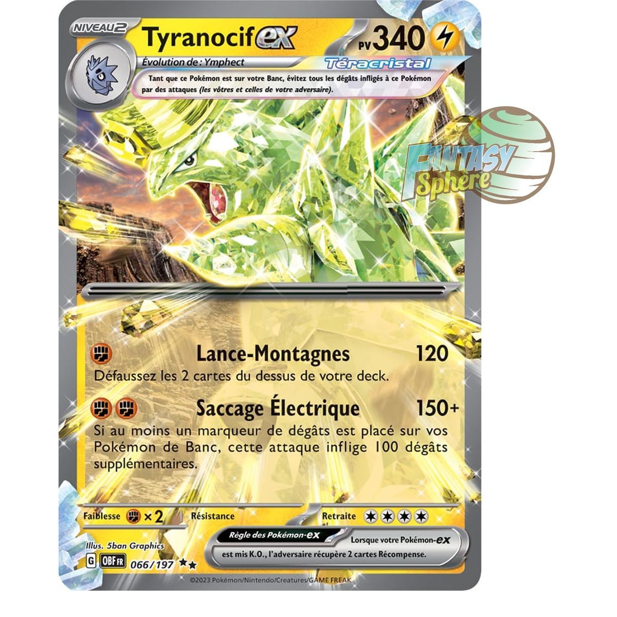 Tyranitar EX – Double Rare 66/197 – Scharlachrote und violette Obsidianflammen