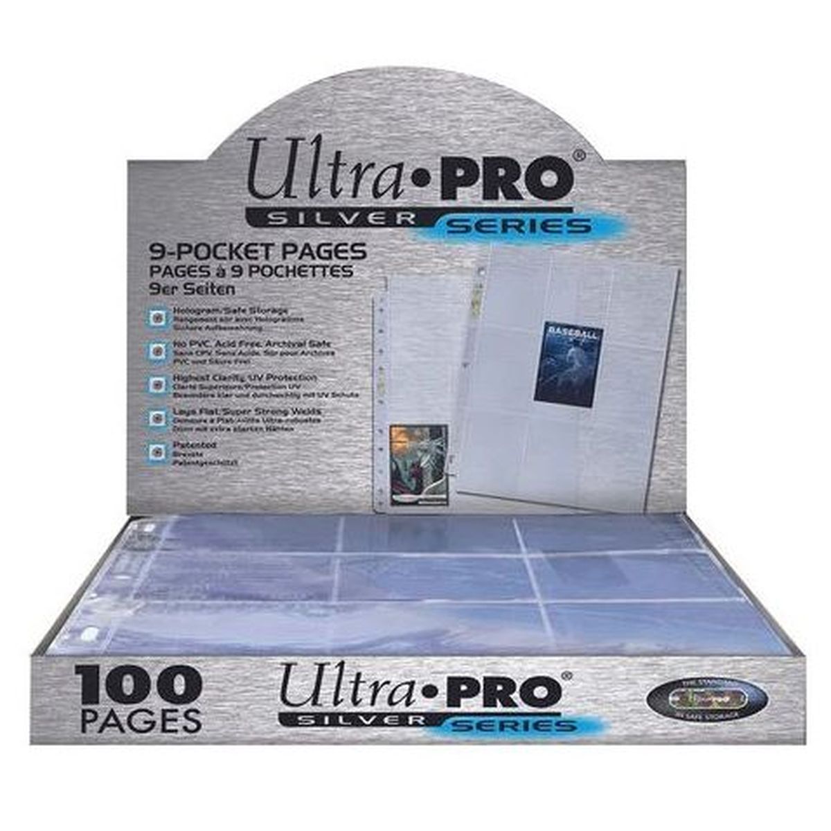 Item Ultra Pro – 100 Ordnerseiten – 9 Boxen – Silber (100)