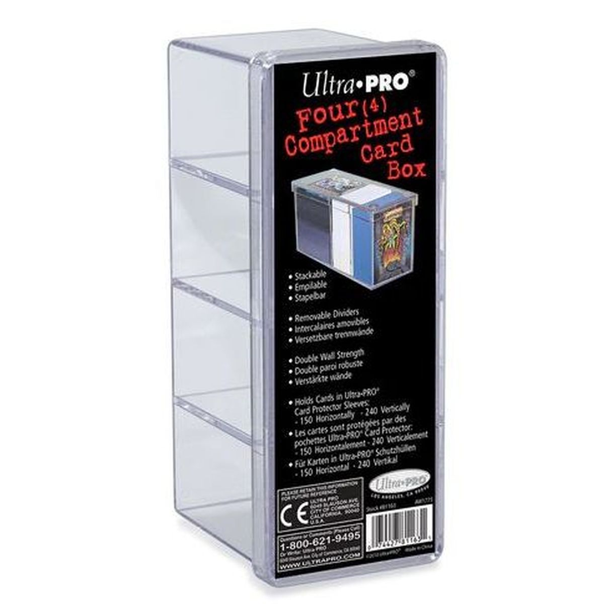 Item Ultra Pro - Box mit 4 Fächern - Transparent